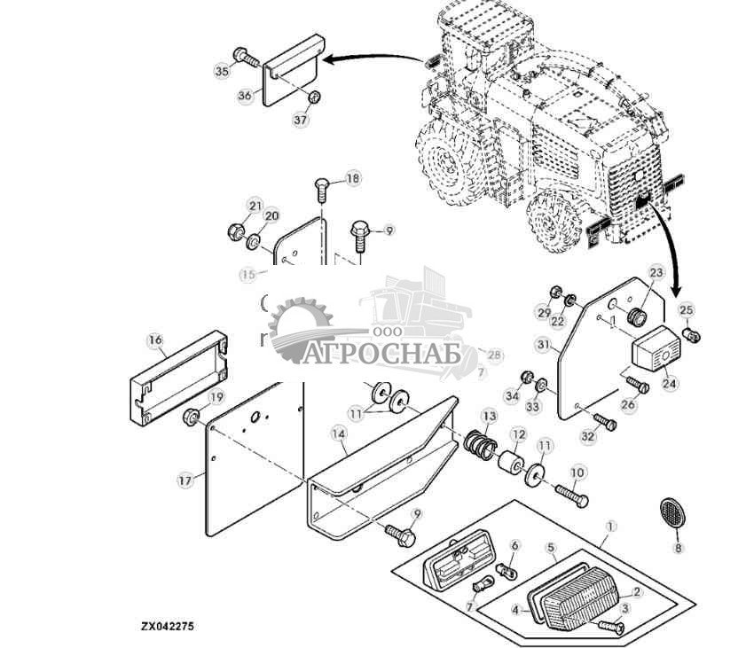 TAIL LIGHT AND LICENSE PLATE HOLDER 